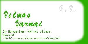 vilmos varnai business card